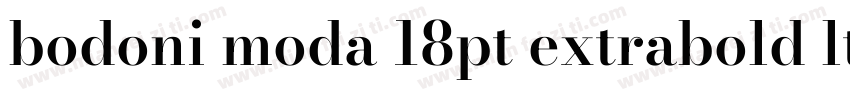 bodoni moda 18pt extrabold ltalic字体转换